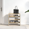 skostativer stabelbare 2 stk. 60x30x30,5 cm sonoma-eg