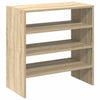 skostativer stabelbare 2 stk. 60x30x30,5 cm sonoma-eg