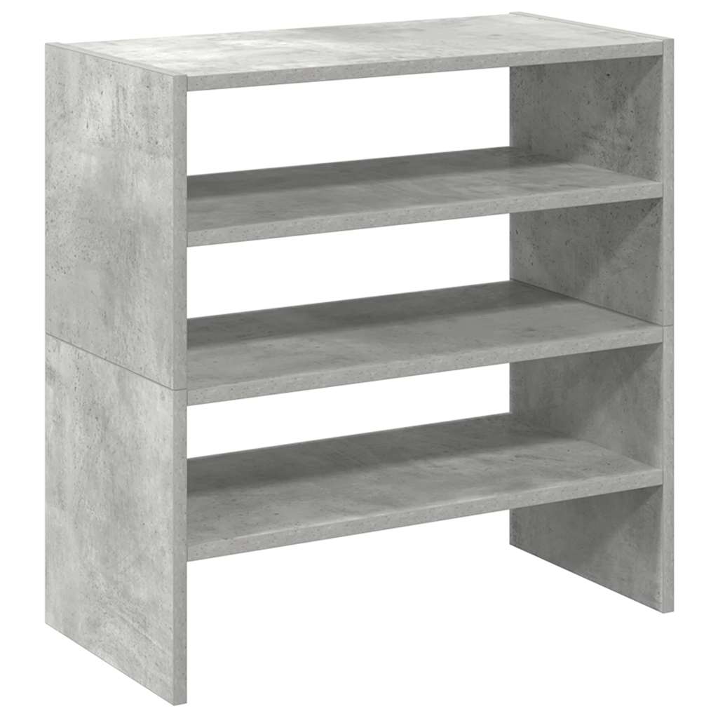 skostativer stabelbare 2 stk. 60x30x30,5 cm betongrå