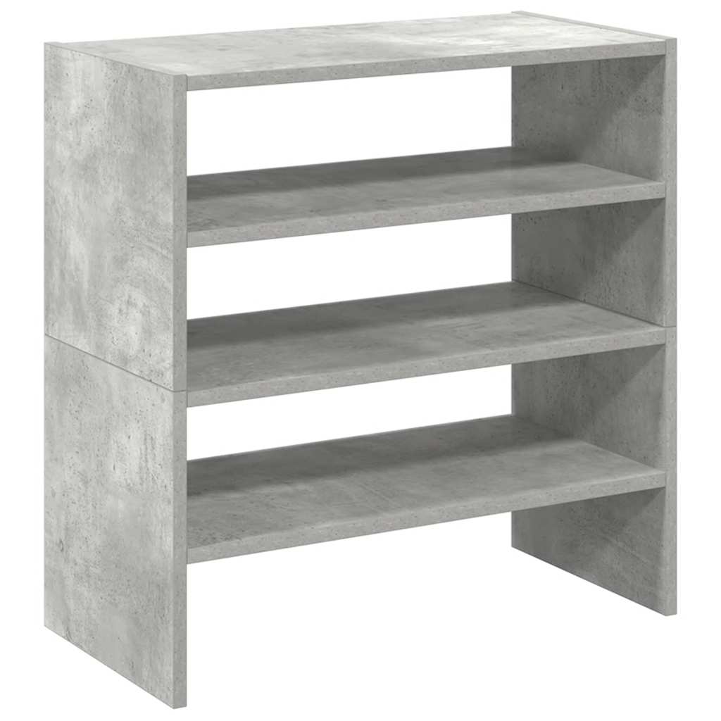skostativer stabelbare 2 stk. 60x30x30,5 cm betongrå