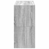 skostativer stabelbare 2 stk. 60x30x30,5 cm grå sonoma-eg