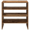skostativer stabelbare 2 stk. 60x30x30,5 cm antikt træ