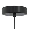 pendellampe højdejusterbar E27 Ø 31 cm metal glans grå