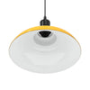 pendellampe højdejusterbar E27 Ø 31 cm metal glans gul