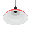 pendellampe højdejusterbar E27 Ø 31 cm metal glans rød