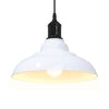 pendellampe højdejusterbar E27 Ø 31 cm metal glans hvid