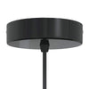 pendellampe højdejusterbar E27 Ø 31 cm metal glans hvid