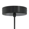 pendellampe højdejusterbar E27 Ø 22 cm metal glans grå