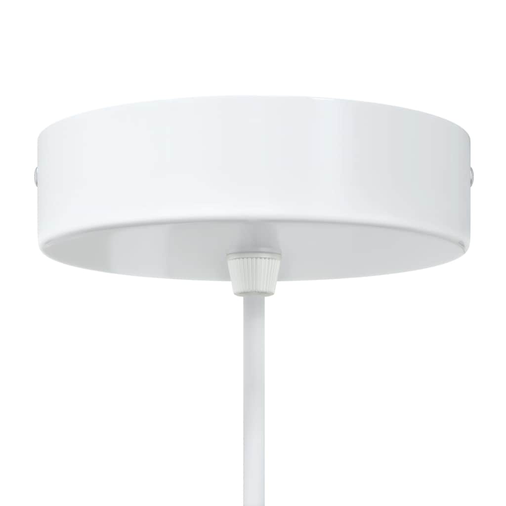 pendellamper 2 stk højdejusterbar E27 Ø 30 cm metal hvid