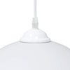 pendellamper 2 stk højdejusterbar E27 Ø 30 cm metal hvid