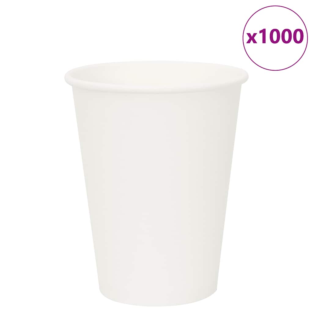 kaffekopper af papir 1000 stk. 12oz 300ml hvid