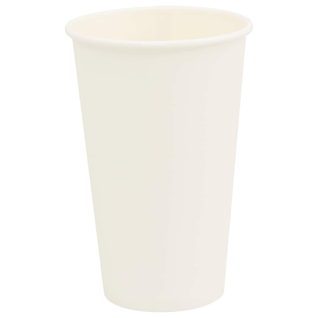 kaffekopper af papir 1000 stk. 16oz 400ml hvid