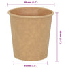 kaffekopper af papir 1000 stk. 4oz 100ml brun