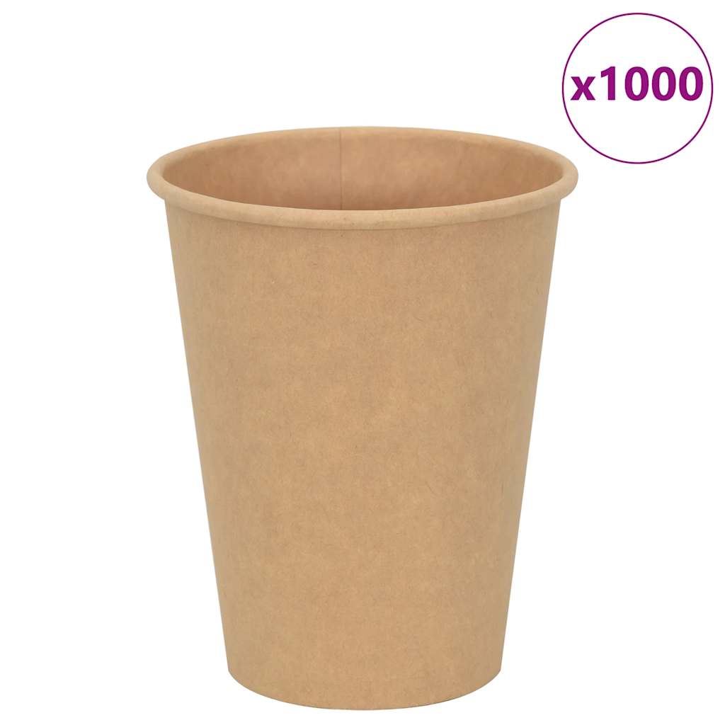 kaffekopper af papir 1000 stk. 12oz 300ml brun