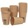 kaffekopper af papir 1000 stk. 12oz 300ml brun