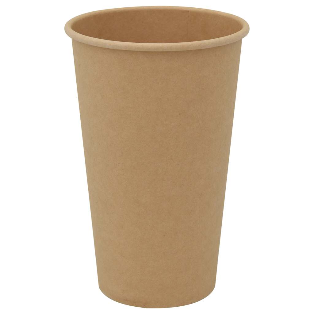 kaffekopper af papir 1000 stk. 16oz 400ml brun