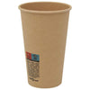 kaffekopper af papir 1000 stk. 16oz 400ml brun