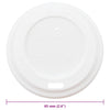 papirkoplåg Ø60 mm 4 oz 1000 stk. hvid plast