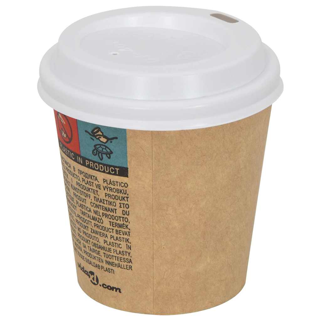 papirkoplåg Ø60 mm 4 oz 1000 stk. hvid plast