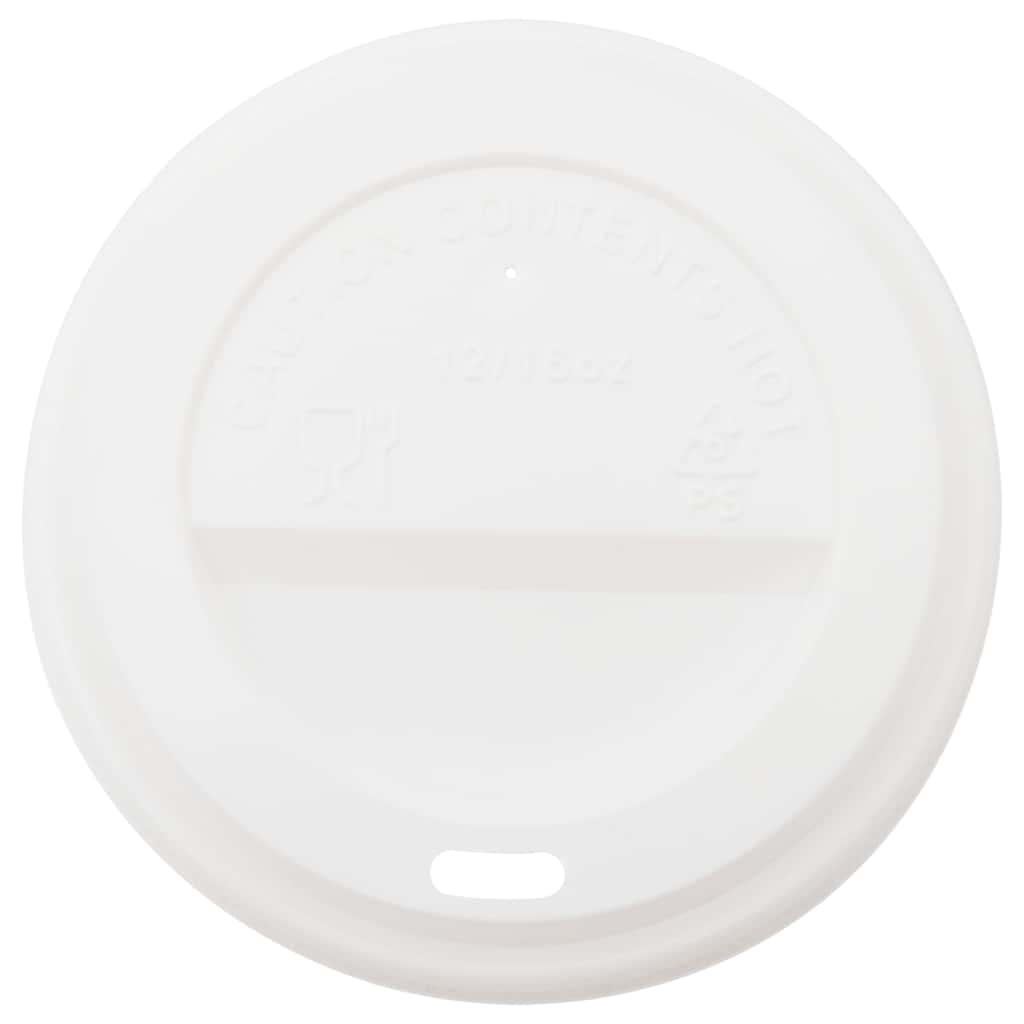 papirkoplåg Ø90 mm 12oz and 16oz 1000 stk. hvid plast
