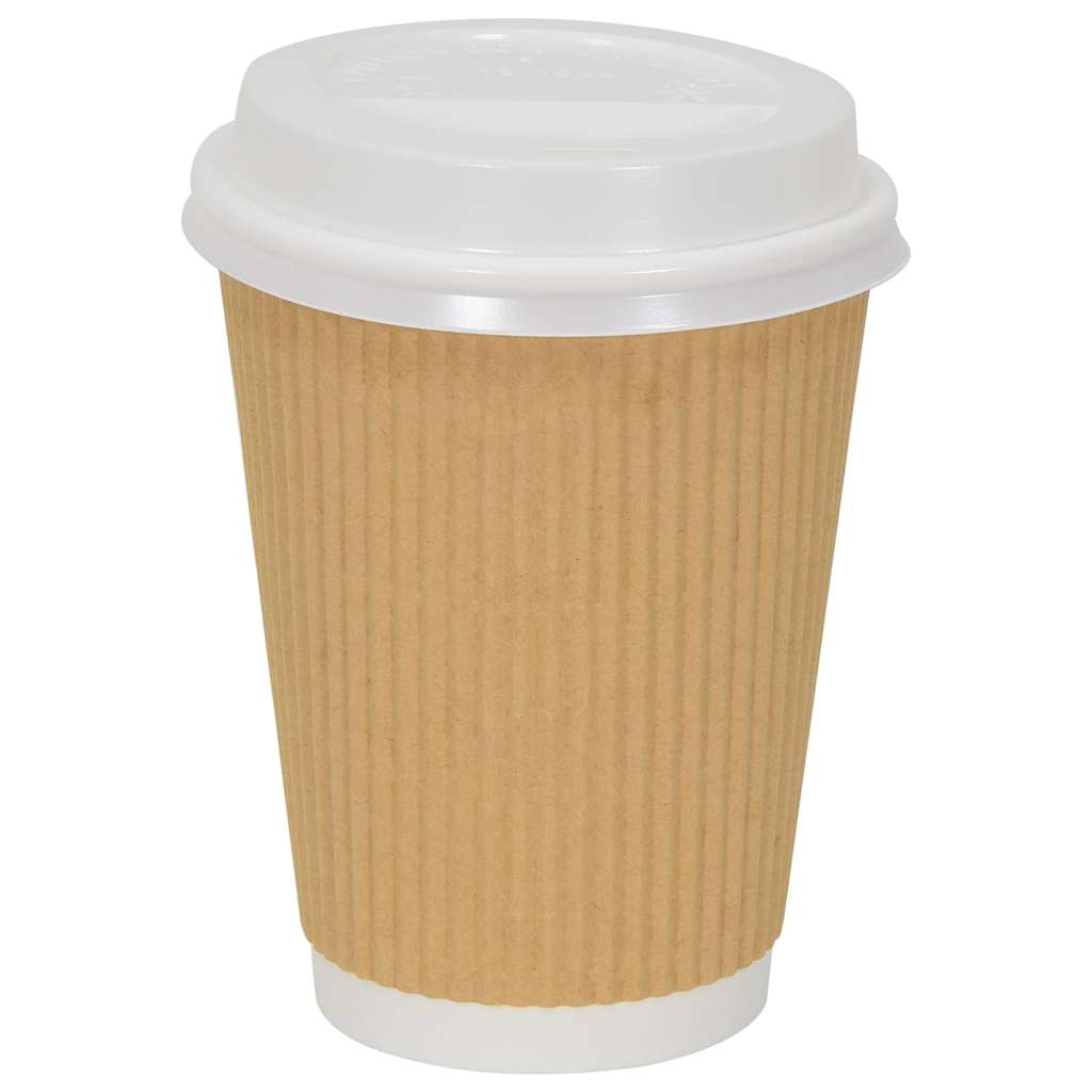 papirkoplåg Ø90 mm 12oz and 16oz 1000 stk. hvid plast