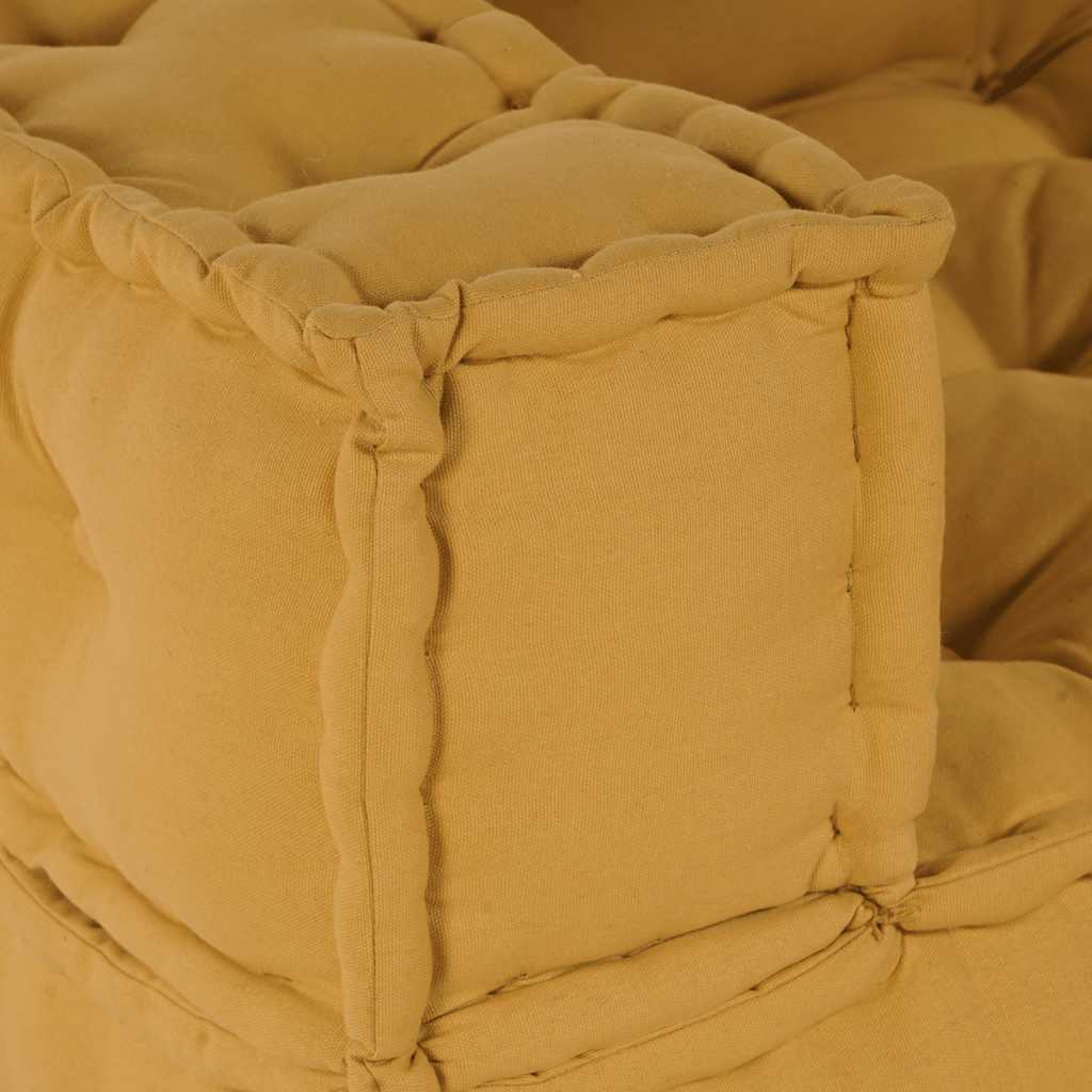 2-personers modulsofa stof 140x70x36 gul