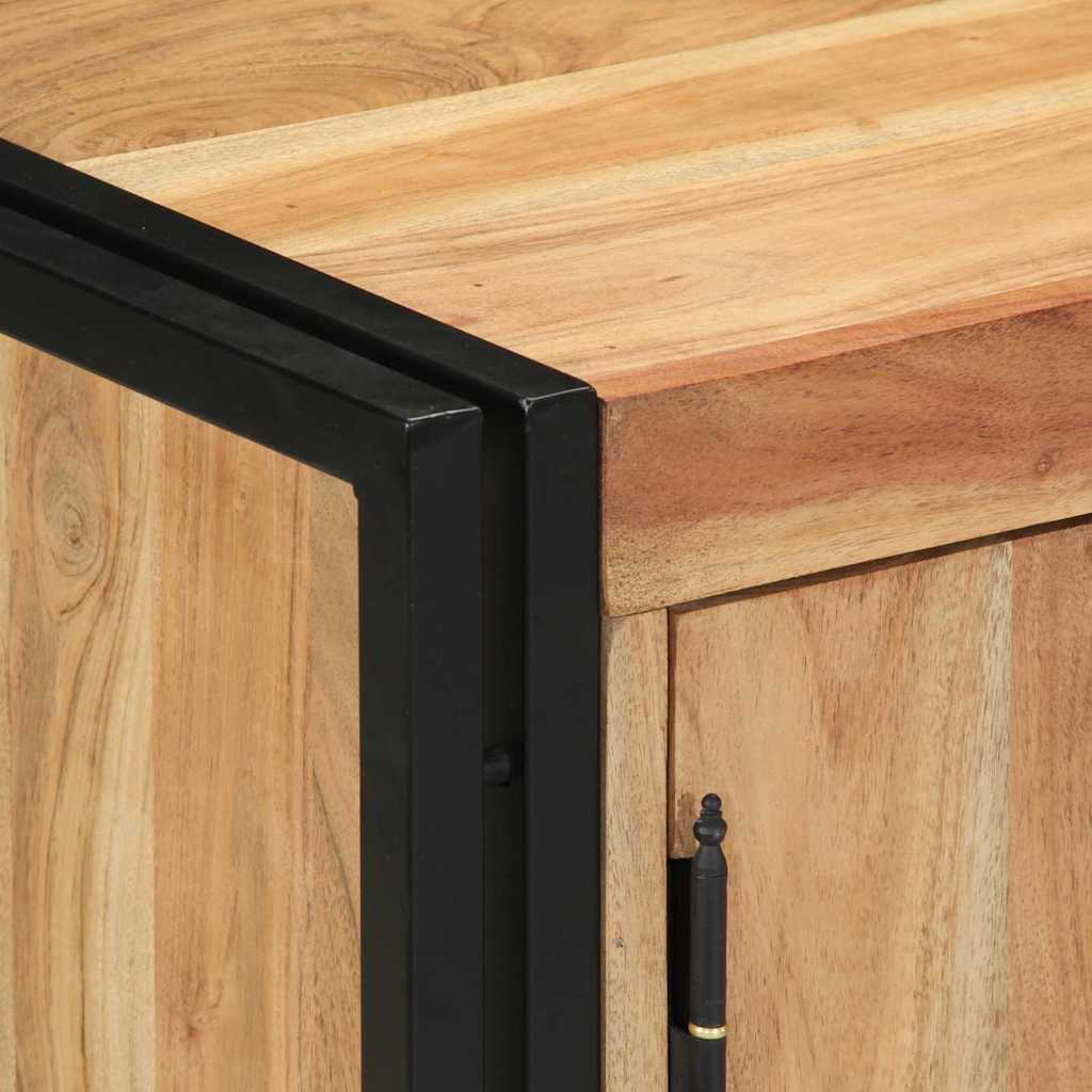 Sko skab med hylde Brun 56 x 35 x 70 cm Massivt akacietræ