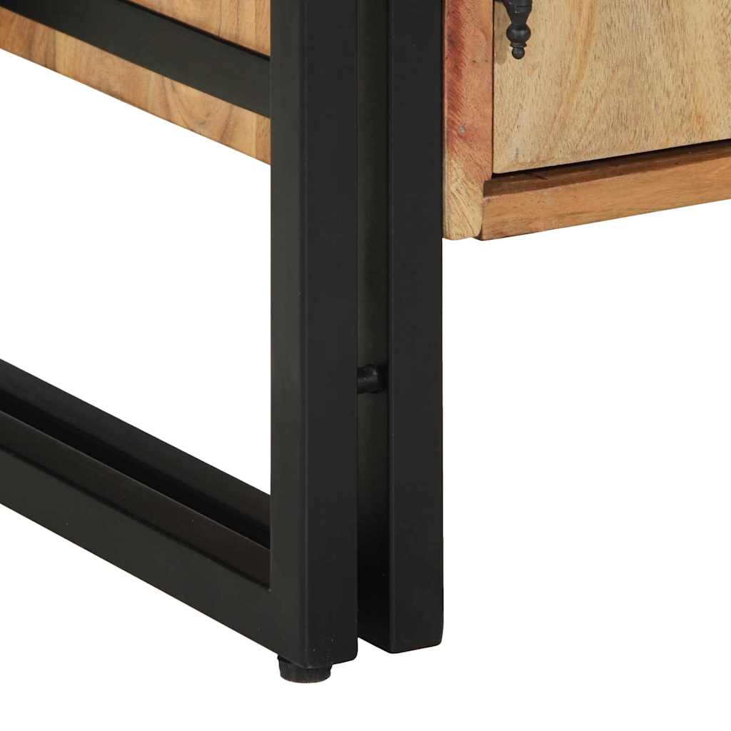 Sko skab med hylde Brun 56 x 35 x 70 cm Massivt akacietræ