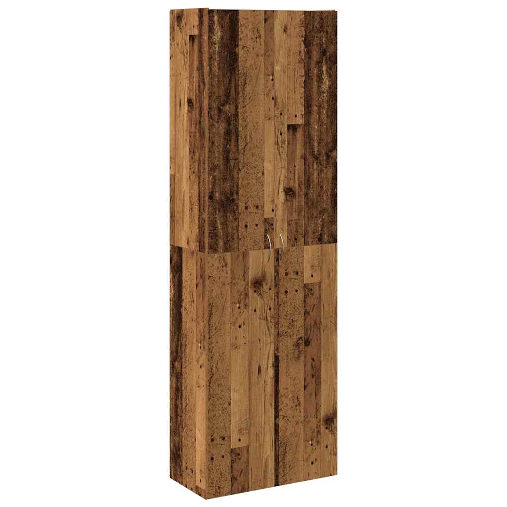 skab 60x32x190 cm konstrueret træ gammelt træ-look