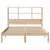 seng med reol uden madras 135x190 cm massivt fyrretræ