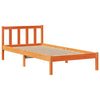 seng med reol uden madras 100x200cm massivt fyrretræ gyldenbrun