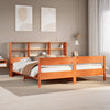 seng med reol uden madras 200x200cm massivt fyrretræ gyldenbrun