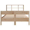 seng med reol uden madras 135x190 cm massivt fyrretræ