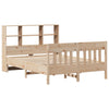 sengeramme uden madras 135x190 cm massivt fyrretræ hvid
