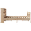 sengeramme uden madras 135x190 cm massivt fyrretræ hvid