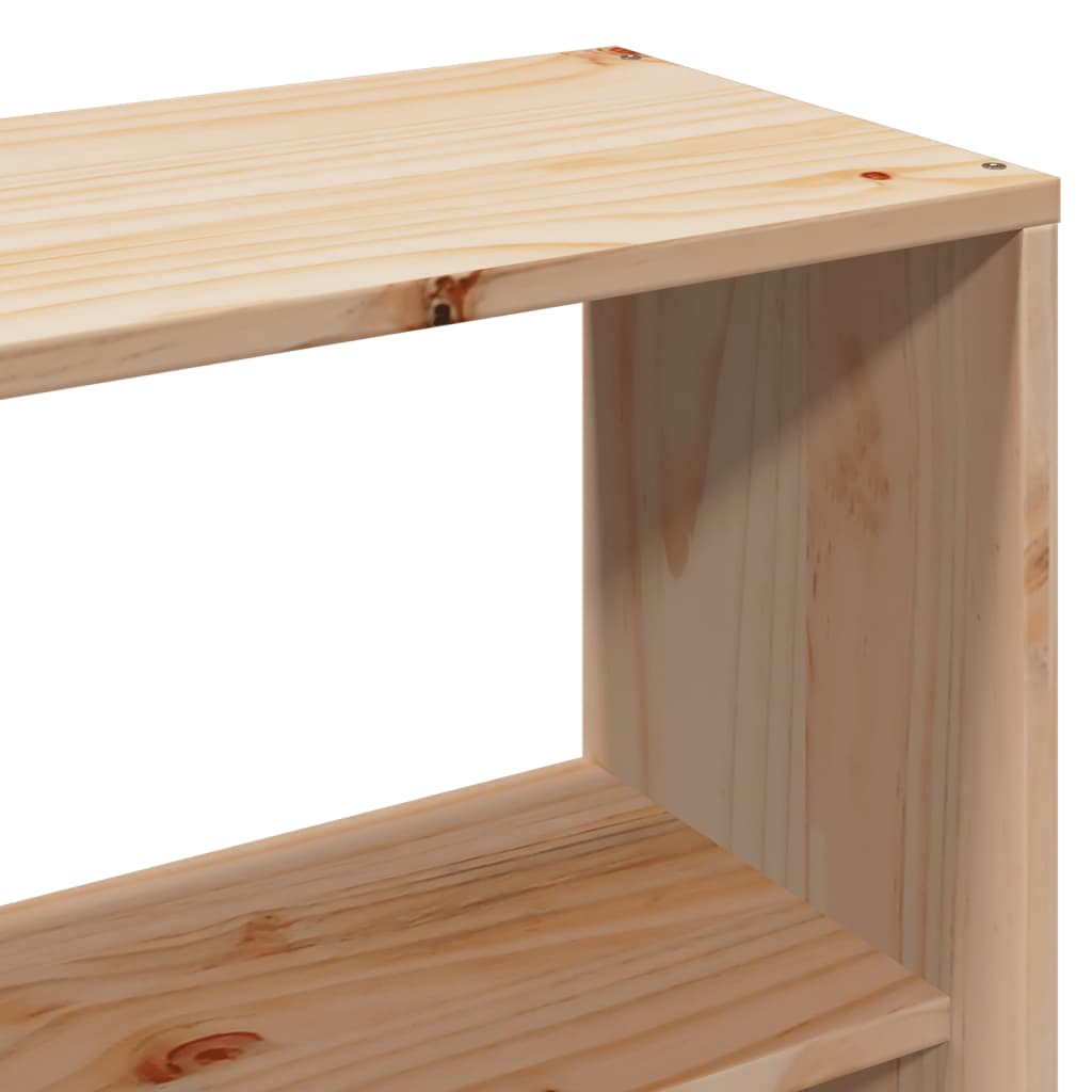 sengeramme uden madras 135x190 cm massivt fyrretræ hvid