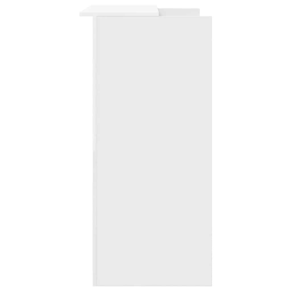 receptionsdisk hvid 100x50x103,5 cm konstrueret træ