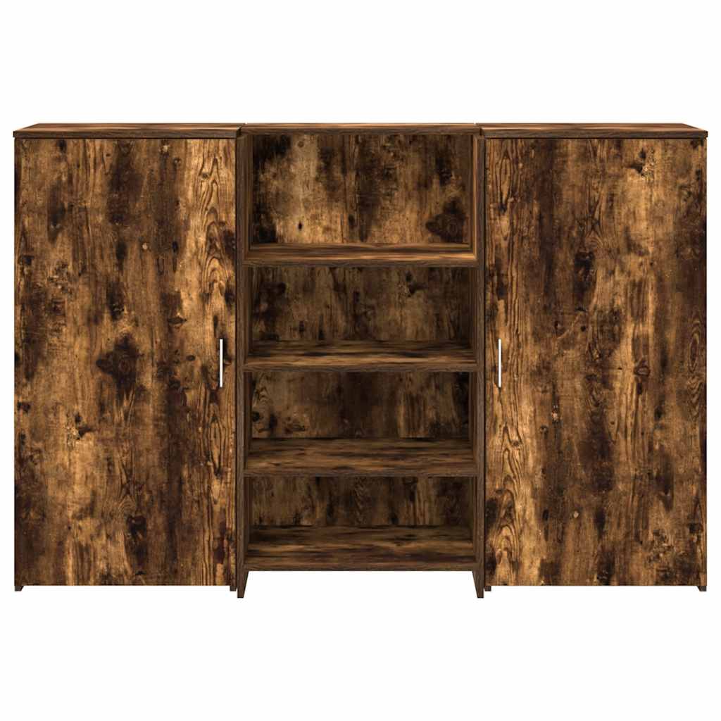 receptionsskranke 155x50x103,5 cm røget egetræsfarve