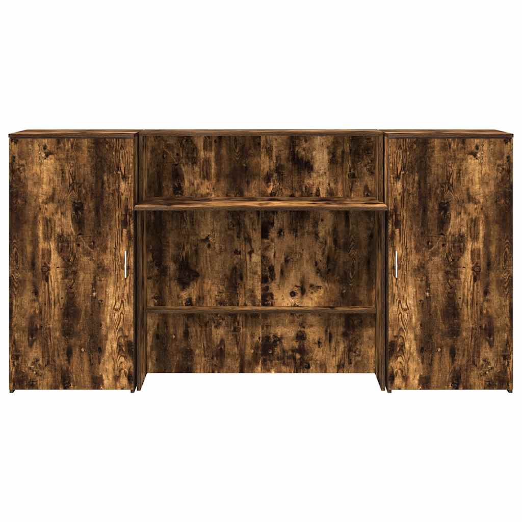 receptionsskranke 200x50x103,5 cm røget egetræsfarve