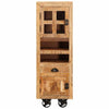 Highboard med skuffe Brun 40 x 30 x 120.5 cm Massivt mangotræ