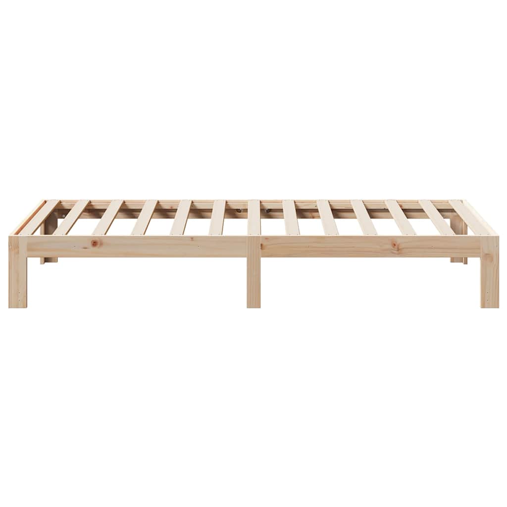 sengeramme uden madras 80x200 cm massivt fyrretræ