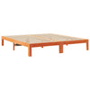 sengeramme uden madras 160x200 cm massivt fyrretræ gyldenbrun
