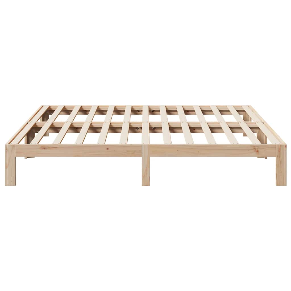 sengeramme uden madras 180x200 cm massivt fyrretræ