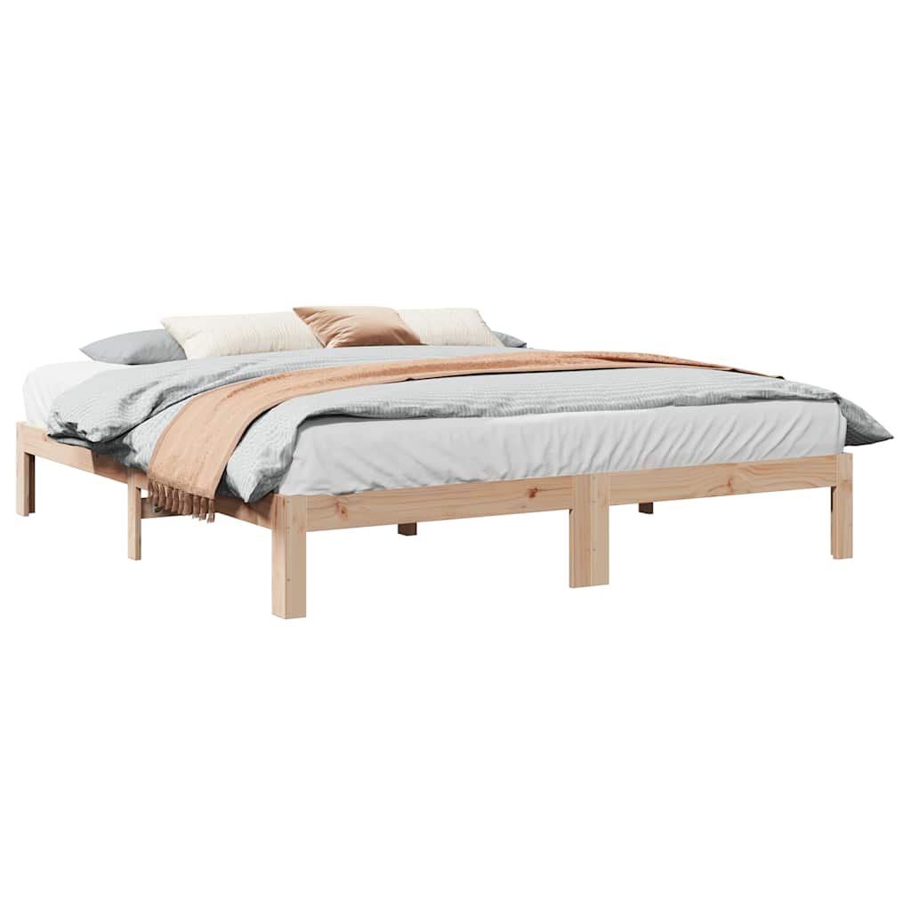 sengeramme uden madras 180x200 cm massivt fyrretræ