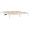 sengeramme uden madras 180x200 cm massivt fyrretræ hvid
