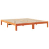 sengeramme uden madras 180x200 cm massivt fyrretræ gyldenbrun