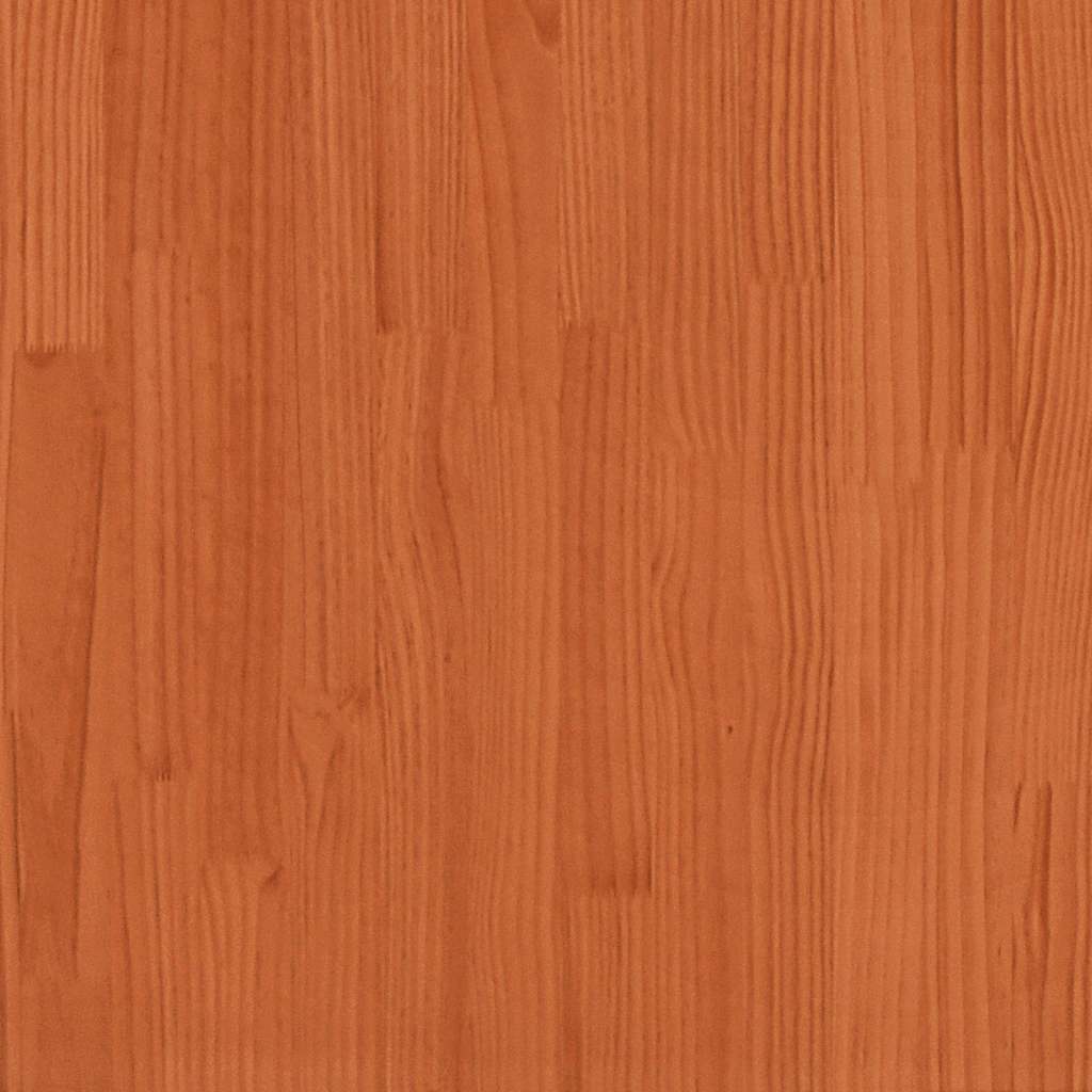 sengeramme uden madras 80x200 cm massivt fyrretræ gyldenbrun