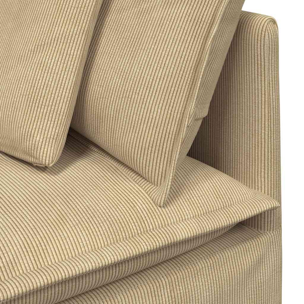 modulsofa med hynder fløjlsstof lysegrøn grå