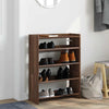 skostativ 60x25x81 cm konstrueret træ brun egetræsfarve