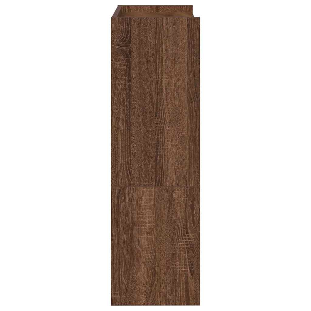 skostativ 60x25x81 cm konstrueret træ brun egetræsfarve